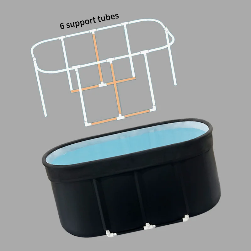 Promotional Wholesale 5 Star Porcelain on Steel Insulated ice bath cold plunge chiller white tub 200*80cm (diar*h) tube