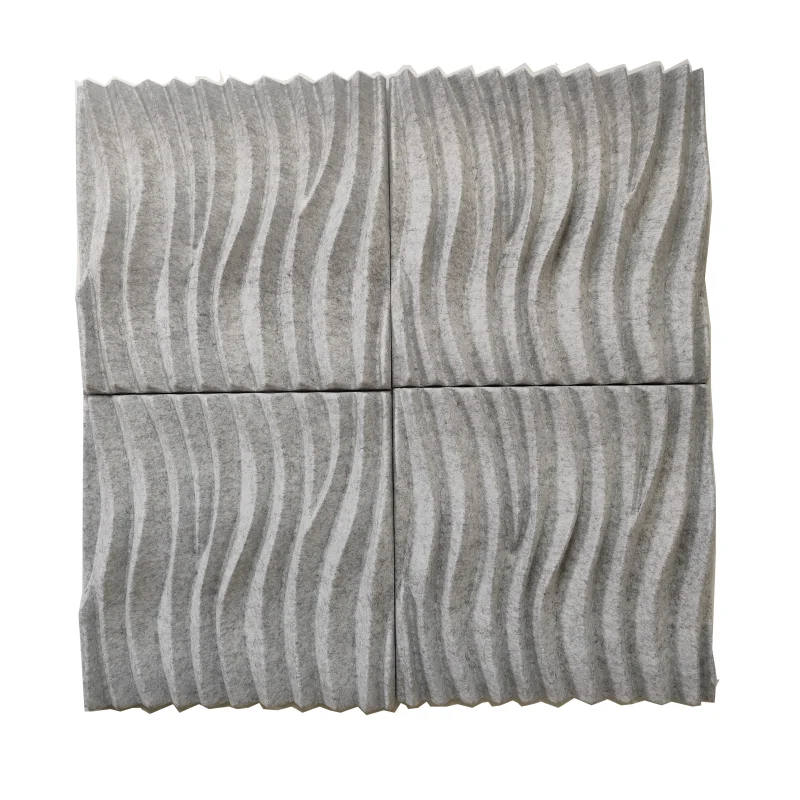 Modern Design 3D Polyester Fiber Wall Acoustic Panel Sound Absorbing Material for Hotel Use