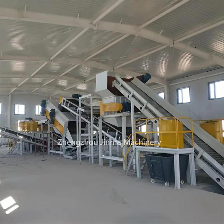 construction & demolition waste sorting line municipal waste sorting line waste recycling machine