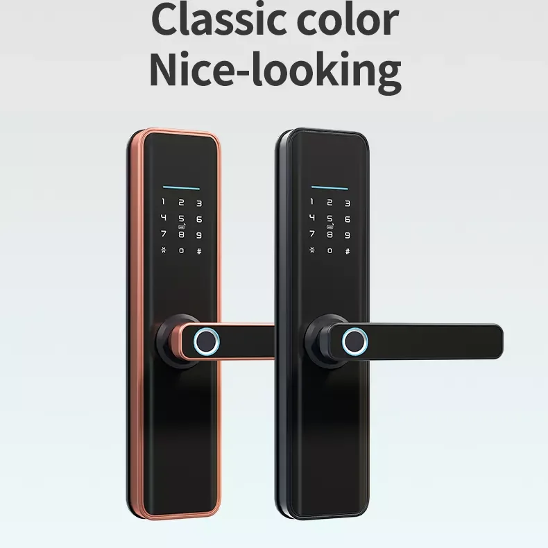 Smart Life Tuya App Wifi Fingerprint Password Rfid Card Smart Locks Door Lock For Hotel Apartment Home Office Building Lock