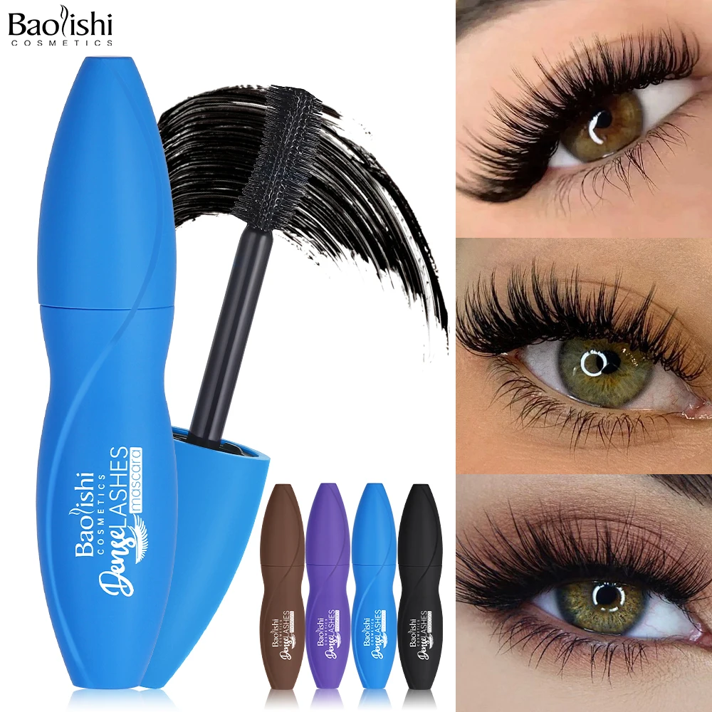 Wholesale private label vegan mascara waterproof long lasting  mascara with slim waist tube 5d Silk Fiber Lengthening  Mascara