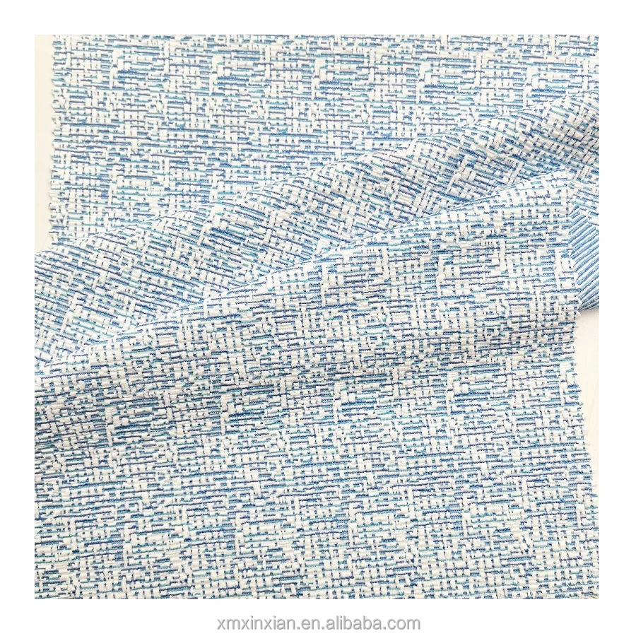 XA3523 new textured yarn dyed 4 way stretched thick swimwear fabric bikini swimsuit garment dress jacquard