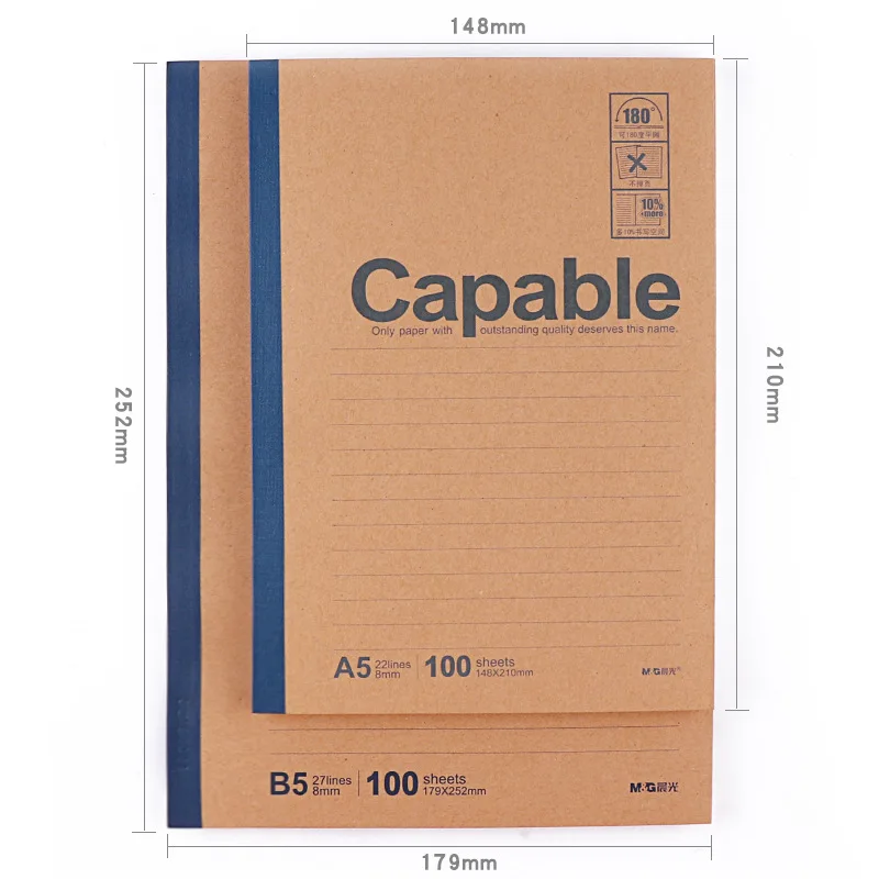 Capable Wireless Notebook A 4 A 5 B 5 30 40 50 60 80 100 Sheets Office Notebook Supplies