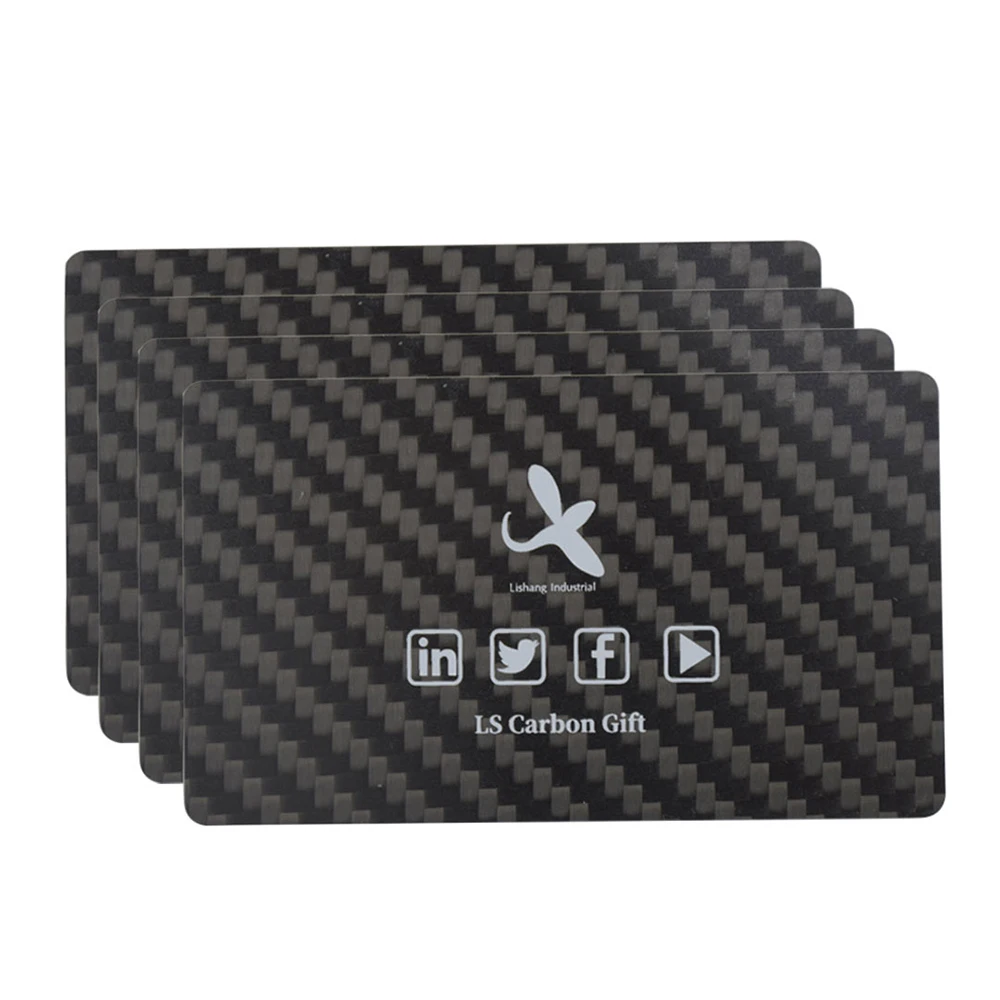 
Colorful Custom Best Price Card Size Matte Surface RFID business Carbon fiber Card VIP Card 