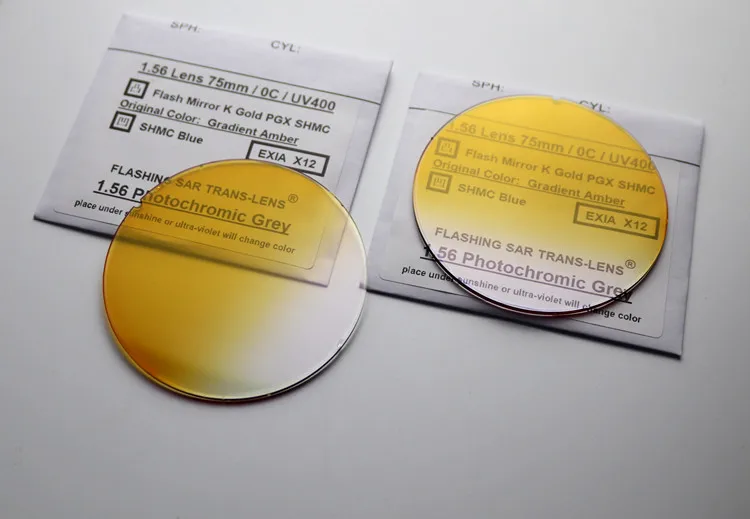 EXIA X12 Sunglasses Lenses Photochromic Grey Flat Lens UVA Quality Grade A