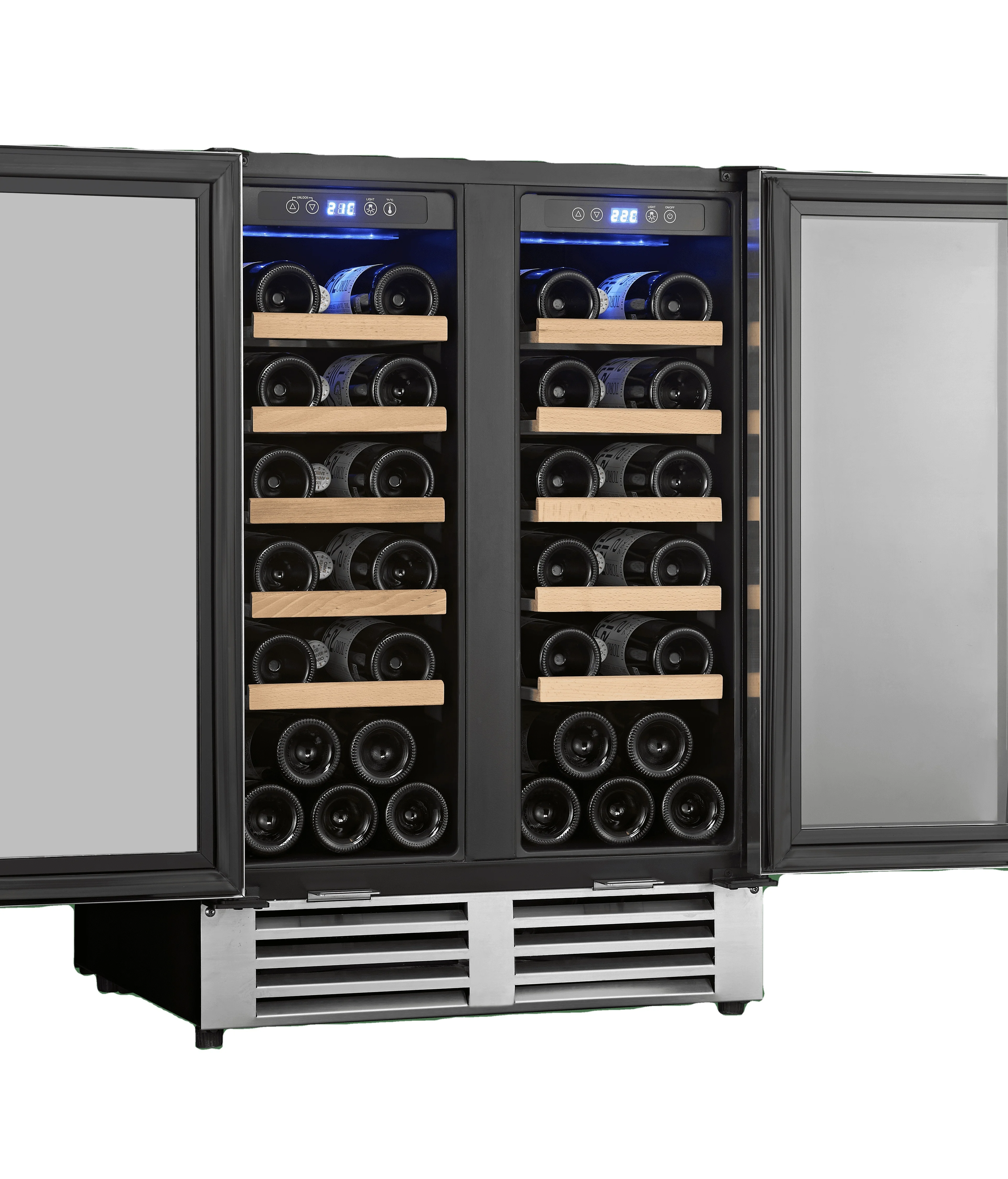 custom wine drink cooler beverage cooler 120L display  electric refrigerator cooler for hotel