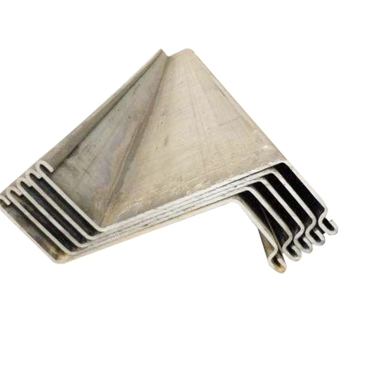 Prime quality steel sheet pile wall 2 type z type u shaped steel sheet pile for harbour