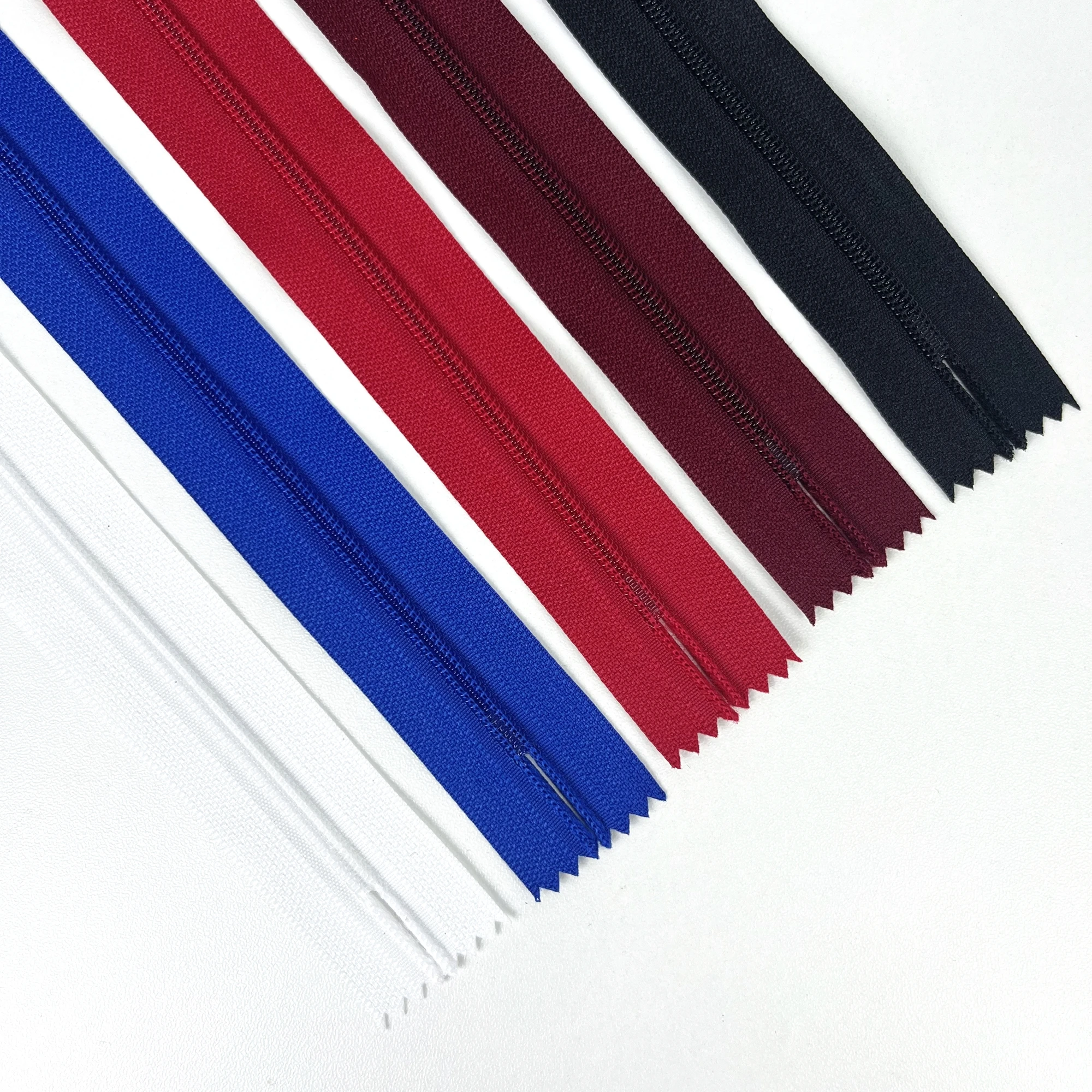 Jinhua Yiwu decorative metal invisible plastic zip custom logo close end nylon zipper pulls cursors sliders puller for bag