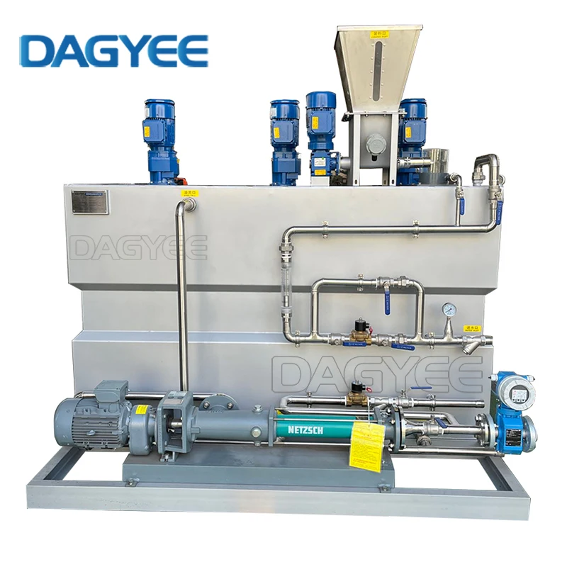 Sewage Automatic Polymer Powder Dosing Equipment Pam Pac Dosing System Flocculant Preparation Feed System Unit