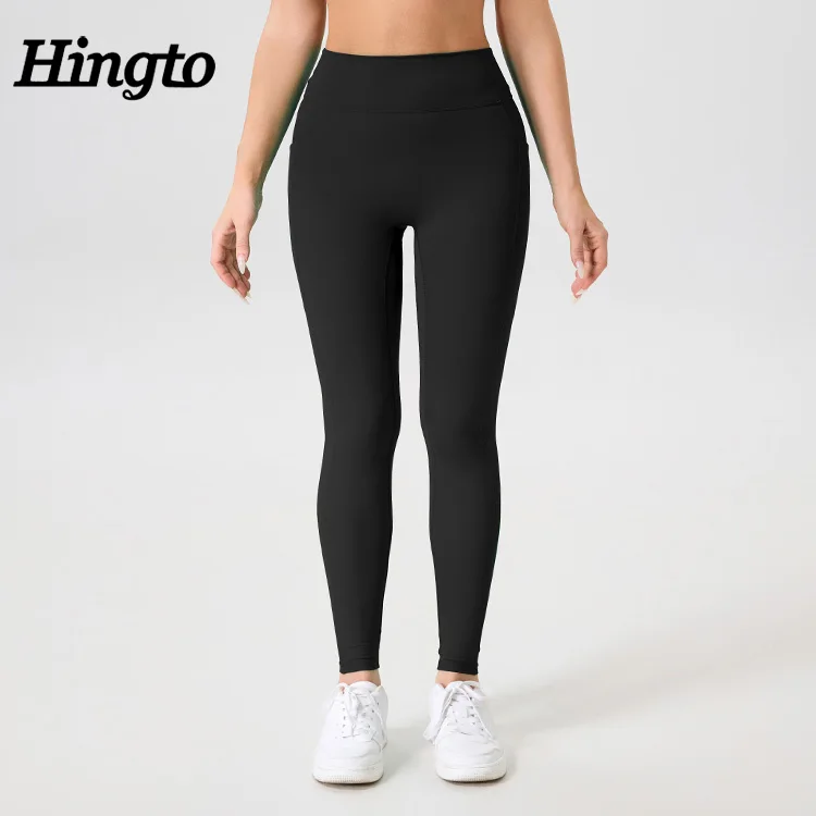 High Waist Yoga Legging Sports Custom Logo Soft Fitness Leggings Tights Yoga Pants Compression Workout Pants With Pockets
