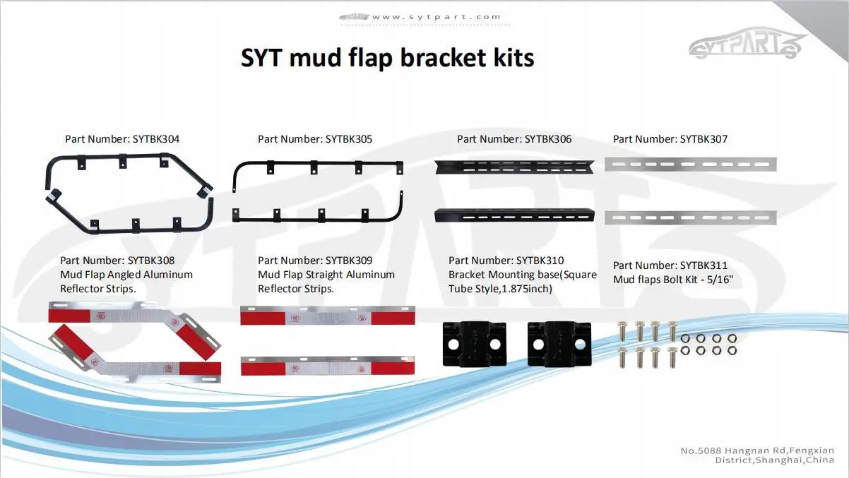 SYTK301-1 45 Angled Spring Loaded Mudflat bracket for Mack