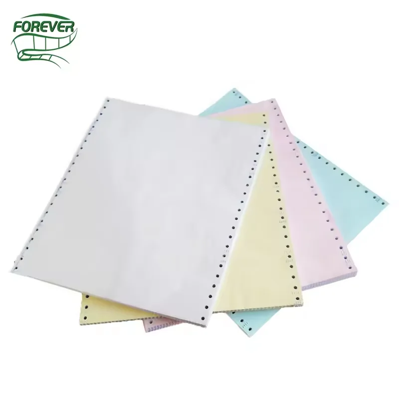 Paper Manufacturer single 2 Ply 3Ply 4 Ply Carbonless Paper Rolls 76x70 57x50 custom size NCR Rolls