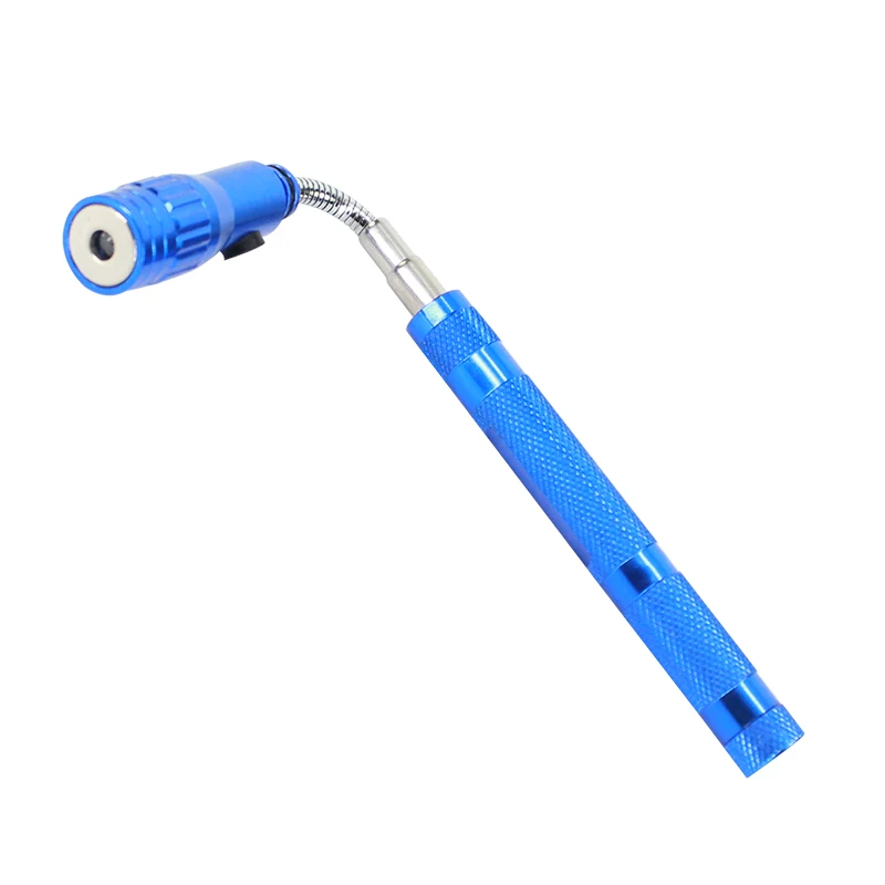 Gift Aluminum Alloy LED torch with magnet Mini Flexible Telescopic Flashlight