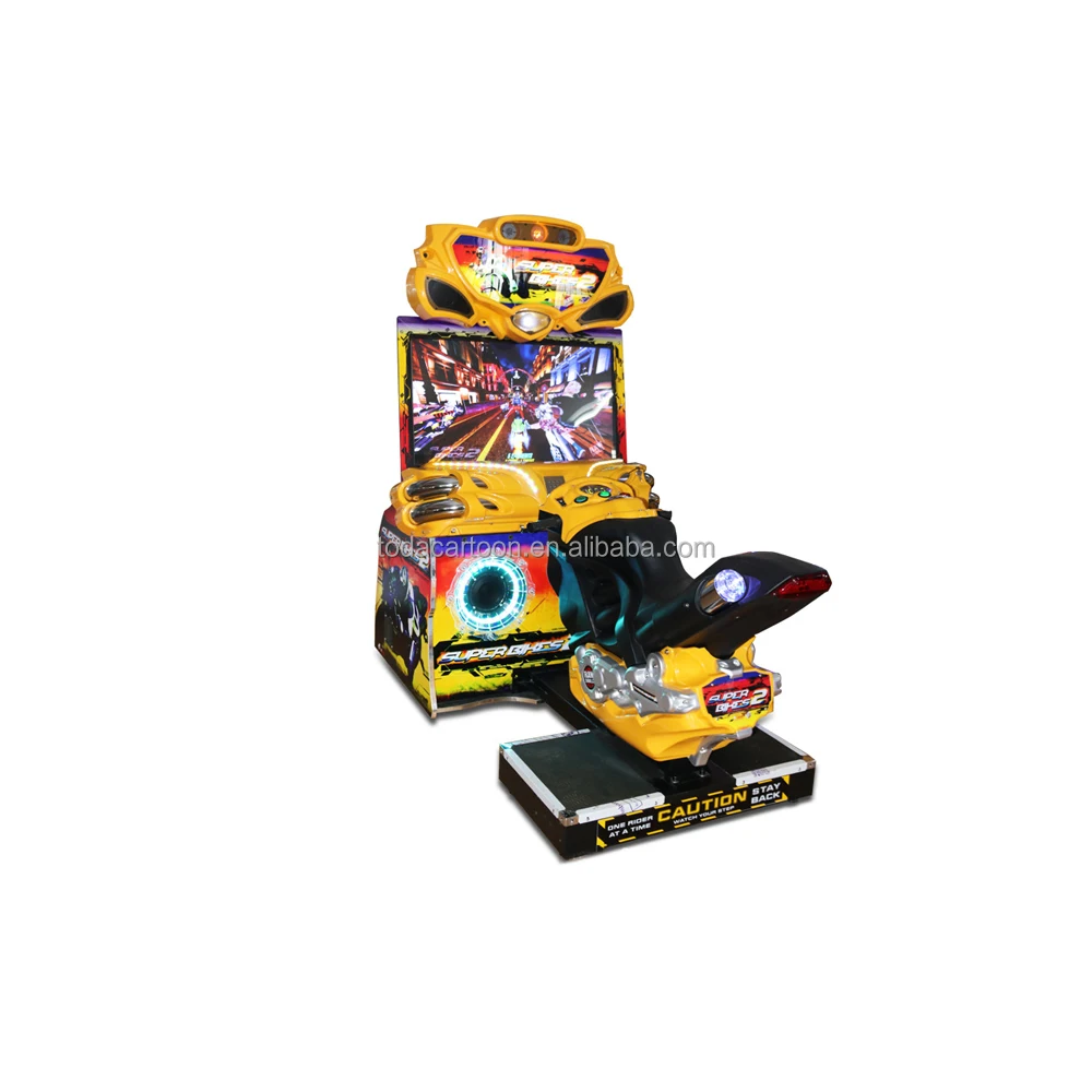Toda 42 inch Coin Operated Games motorcycle arcade racing machines for game center FF motor