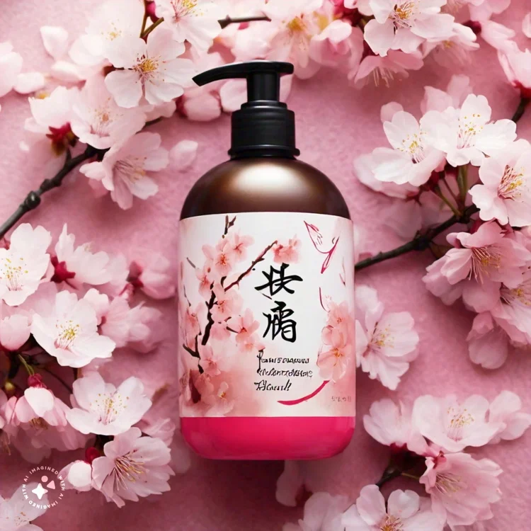 China Maker Custom Logo Japanese Cherry Blossom Petal Fragrance Perfume Milk Mist Hand And Body Lotion In 1 Body Wash Shower Gel