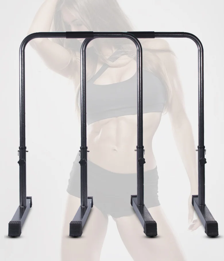 Home Gym Fitness Gymnastics Adjustable Push Up Stand Parallel Dip Bars