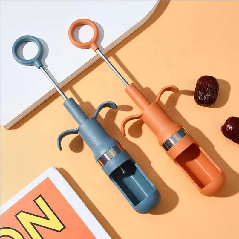 Red Dates Jujube Pitter Cherry Olive Corer Home Kitchen Fruit Core Remover Seed Push Out Tool Accessories