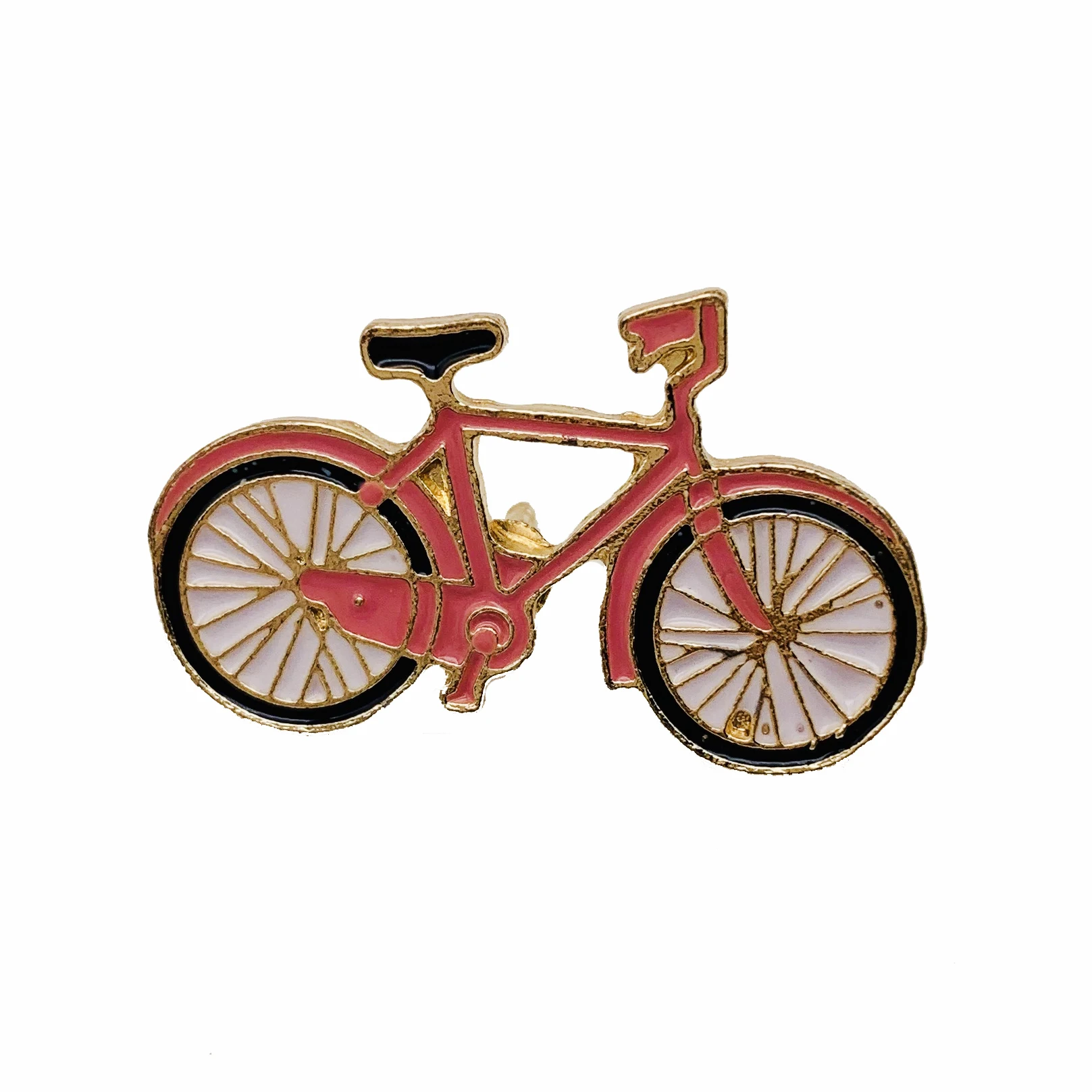 Personalized Customized cute Bike Shaped Lapel Pin Badge Metal Enamel Sport Bicycle Pins With Backing Card