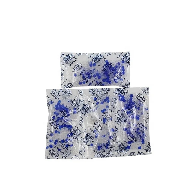Blue orange indicating transparent package silica gel for transformer