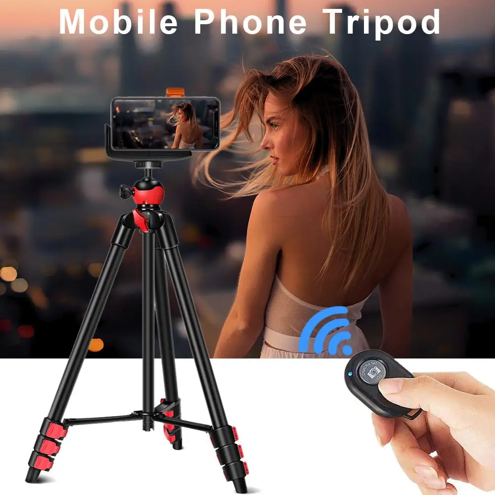 Compact Professional Aluminium Alloy Camera Shooting For Photography Wig Mobile Phone Tripod