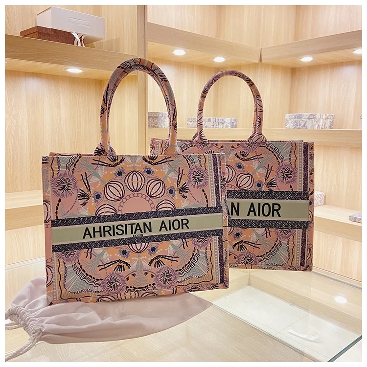 Best Selling Designer Ladies Decorative Pattern Tie Dye Canvas Oversized Tote Handbags Big Tote Bag With Zipper