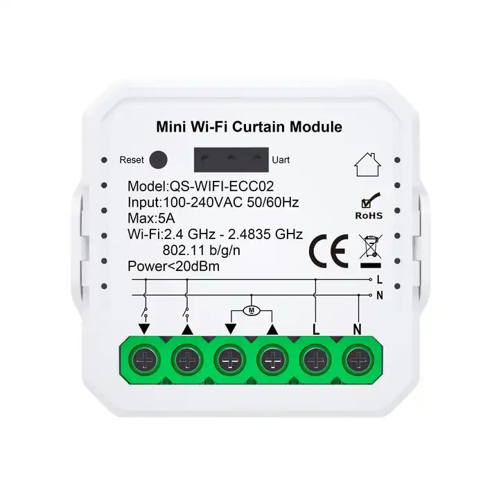SZMYQ WiFi Tuya WiFi Curtain Blind Switch Module Relay Module DIY Smart Home Roller Shutter Motor Alexa Goole Home Voice Control