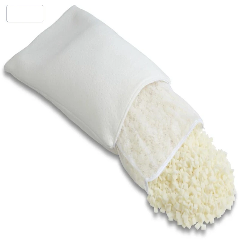 King Queen Adjustable Bamboo Shredded Memory Foam Pillow  with UK BS 5852 Fire Retardant Standard
