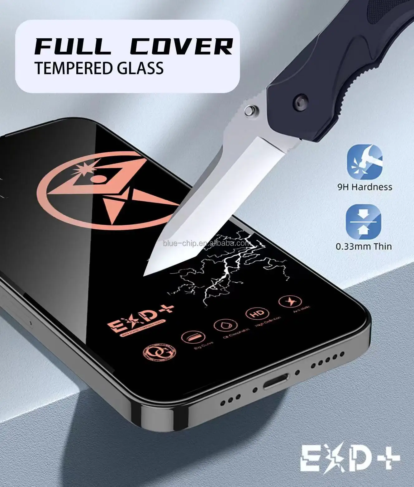 Anti Fingerprint Oil 9D 0.3Mm Og Tempered Glass Film Antistatic Mobile Phone Cell Screen Protector For Infinix Hot 50 Pro 4G