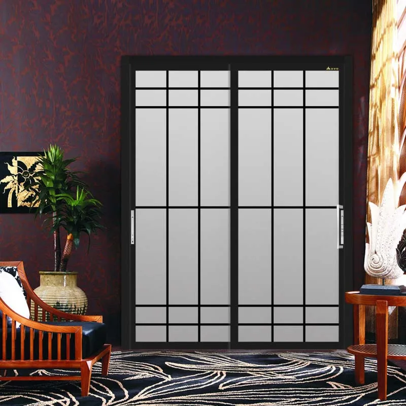 
Custom aluminum alloy sliding door integral doors and Windows bathroom door kitchen indoor glass 