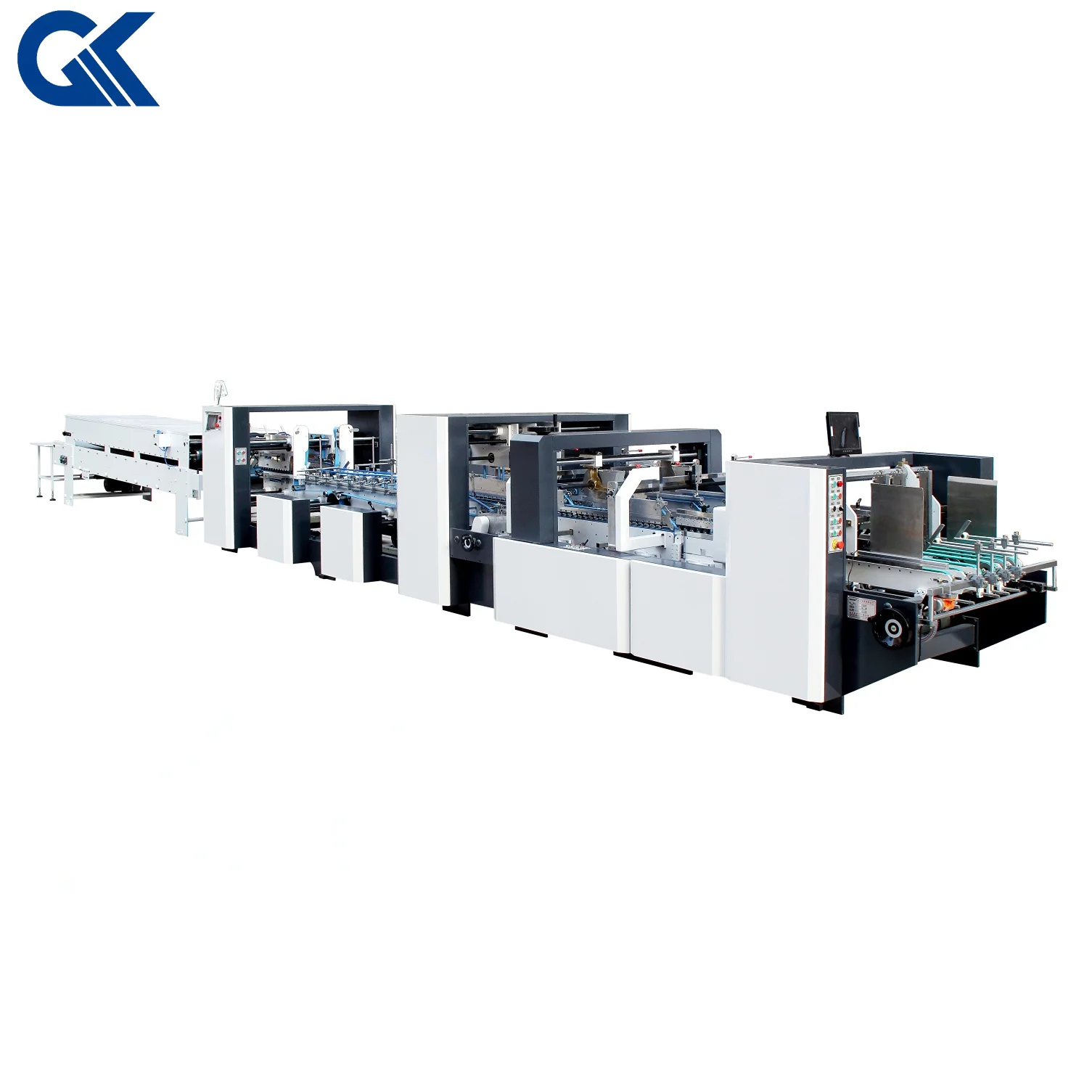 Automatic Folder Gluer Corrugated Box Making Machine Carton GK-C1600