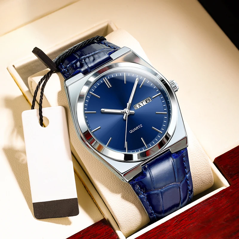 High Quality Classic Business Leather Analog Quartz Watch For Men Luxury Wholesale