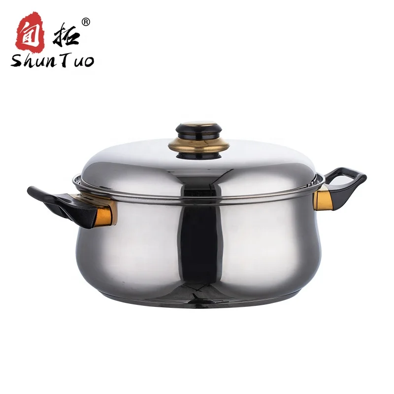 
12-piece set magnetic single bottom electric induction stockpot nonstick stainless steel Cookware Sets 