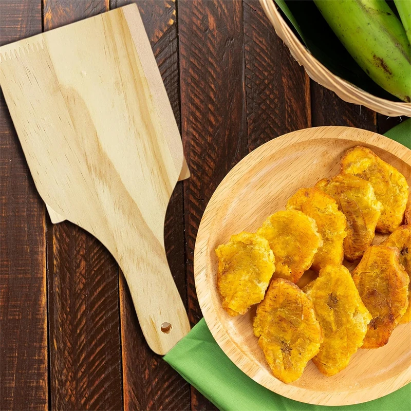 Tostones Plantain Press Wooden Tostonera Para Platanos Fried Banana Masher for Tostones and Stuffed Plantains