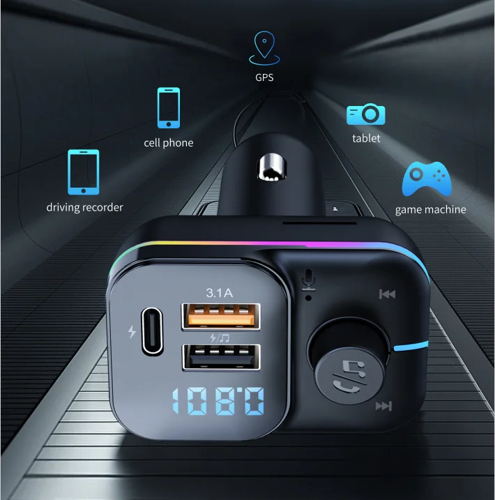 Factory directly bluetooth car fm transmitter mp3 player bluetooth for car amplifier mp3 player