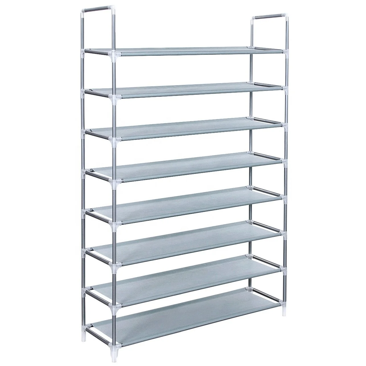 10 Tiers Free Standing Shoe Rack for 50 Pairs of Shoes Organizer