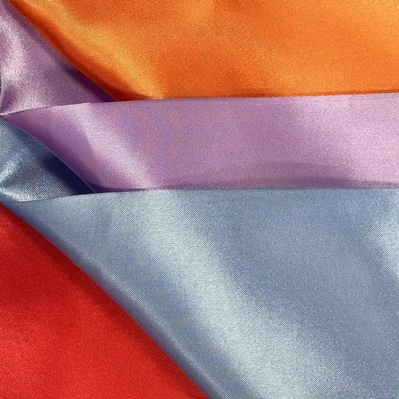 Soft Satin Fabric for Dress Reliable Quality Mirror Face Dull Satin Colorful Bright Polyester Satin Fabrics