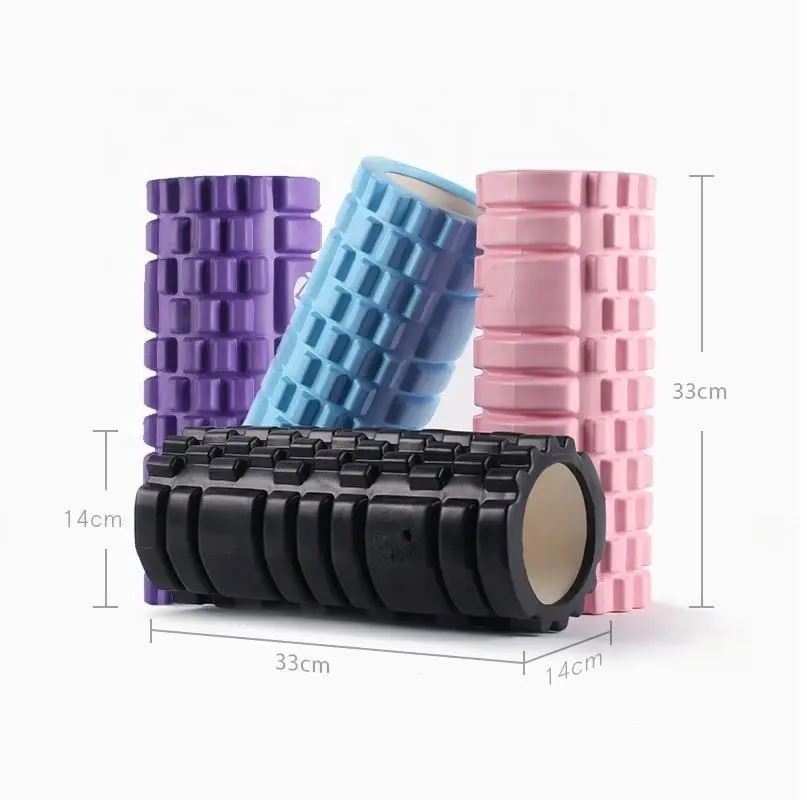 Yoga Wheel Roller Column Custom Logo Rodillo De Espuma Non Slip Fitness Equipment Eva Muscle Massage Foam Roller for Exercise