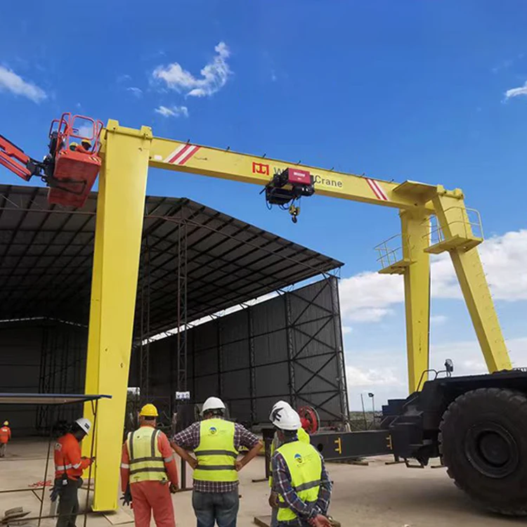 mh type electric hoist lifting single beam mobile gantry crane 3 ton 5 ton 10 ton for sale