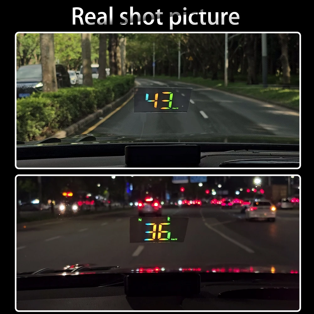Newest hud colorful 100% car Gauge M2s GPS Speed electronics Universal speedometer HUD head up displays