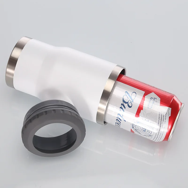 DD1915 Sealer Insulator Can Cooler for Beer Car Drink Bottle Holder With Bottle Opener 14oz Stainless Steel Insulated Cooler Can