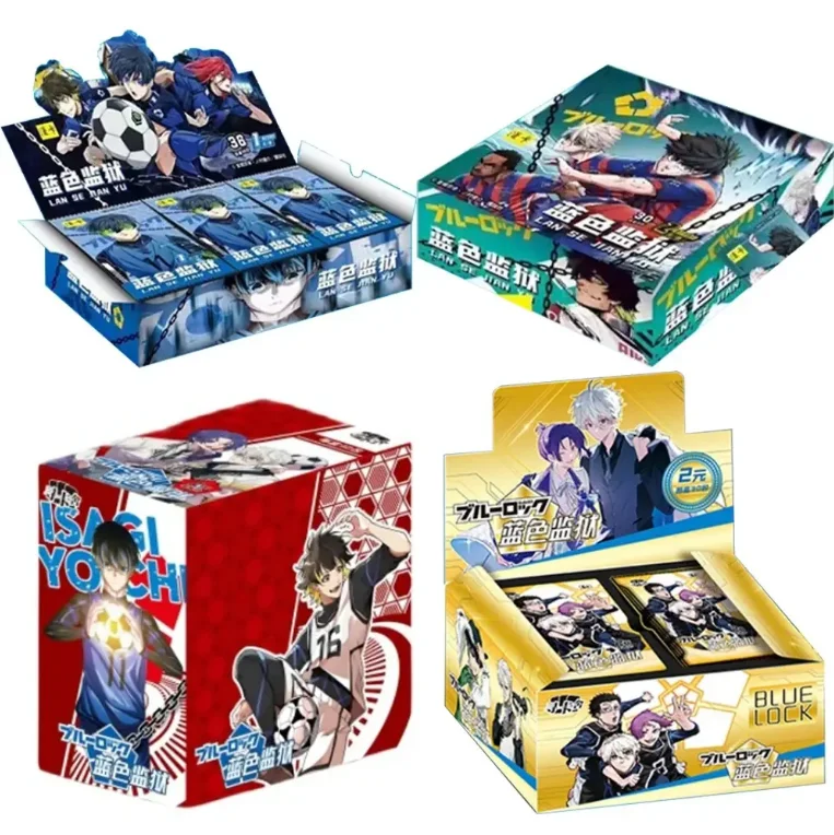 Japan Anime Blue Locks Collection Card Yisagi Yoichi Red Mikage Booster Box CCG TCG Limited Game Playing Card Kids Toys