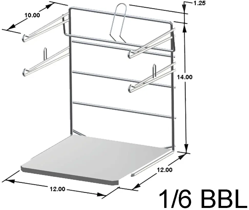 Stainless Steel T-Shirt Bag Rack Stand Holder
