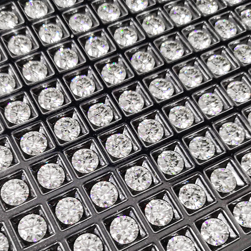 0.5-100CT Round Hearts and Arrows Cut Colorless Loose Moissanite Brilliant Moissanite For Ring Earrings and Pendant for Women
