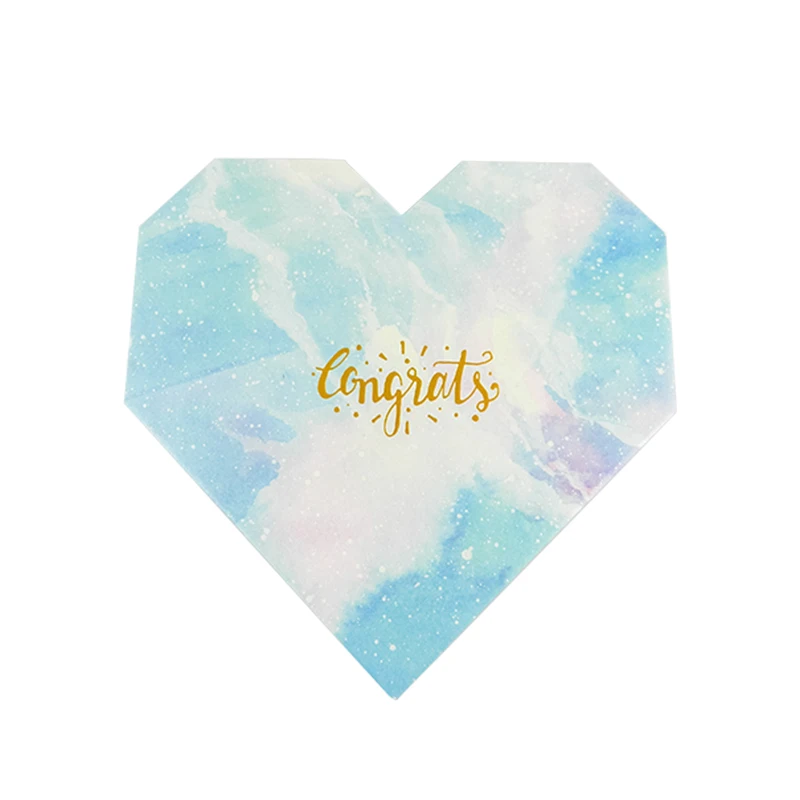 Heart shaped chocolate packaging box with starry sky printing