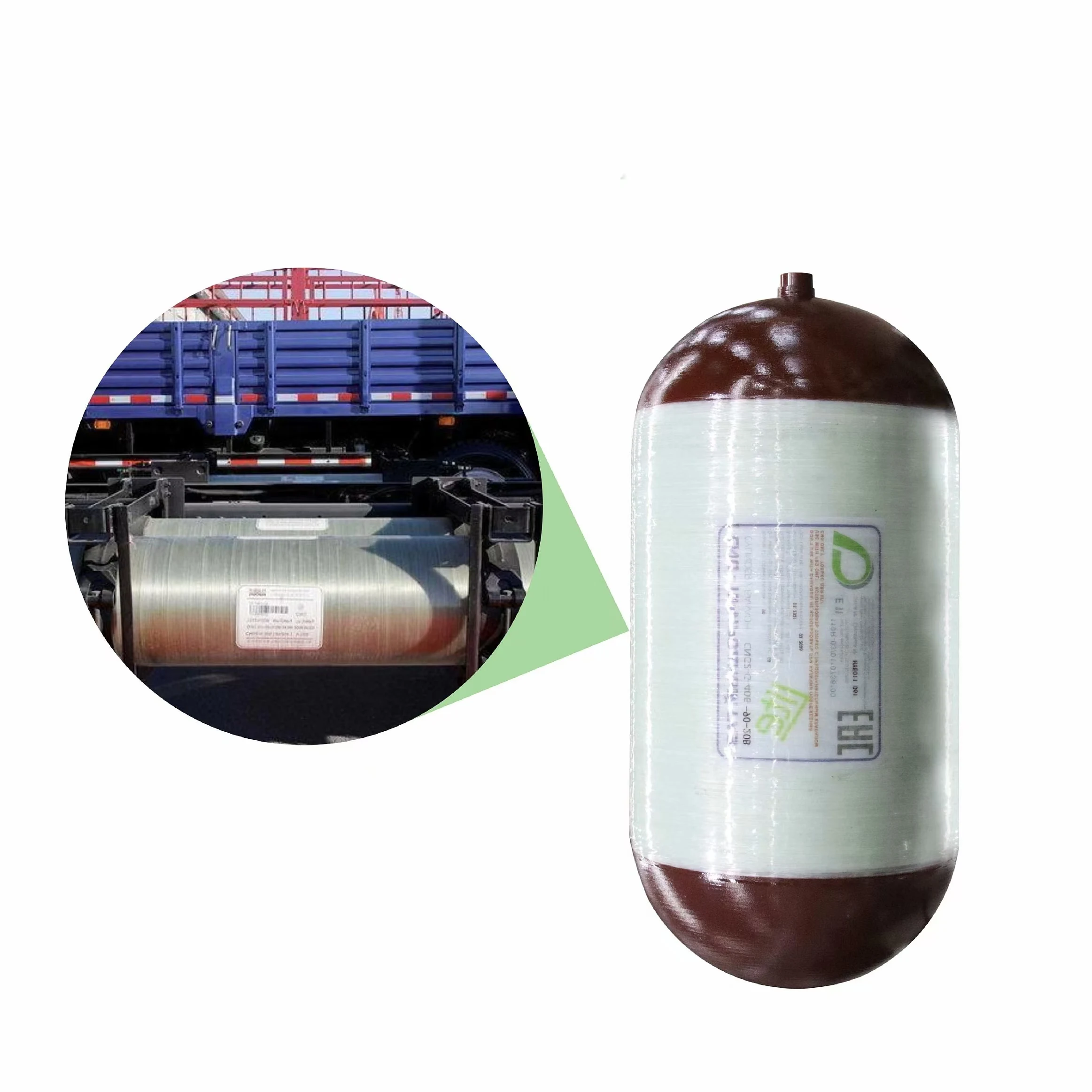 Factory Direct Sale Steel Liner Hooped-wrapped Glassfiber Type2  CNG cylinders Composite cng cylinder sales