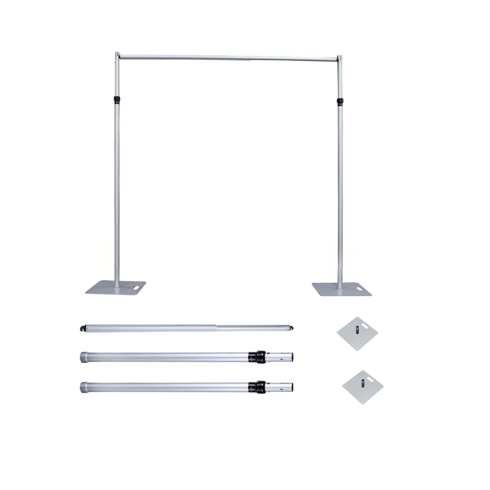 Aluminum Wedding Backdrop Events Stand Shelf Portable Adjustable Pipe and Drape