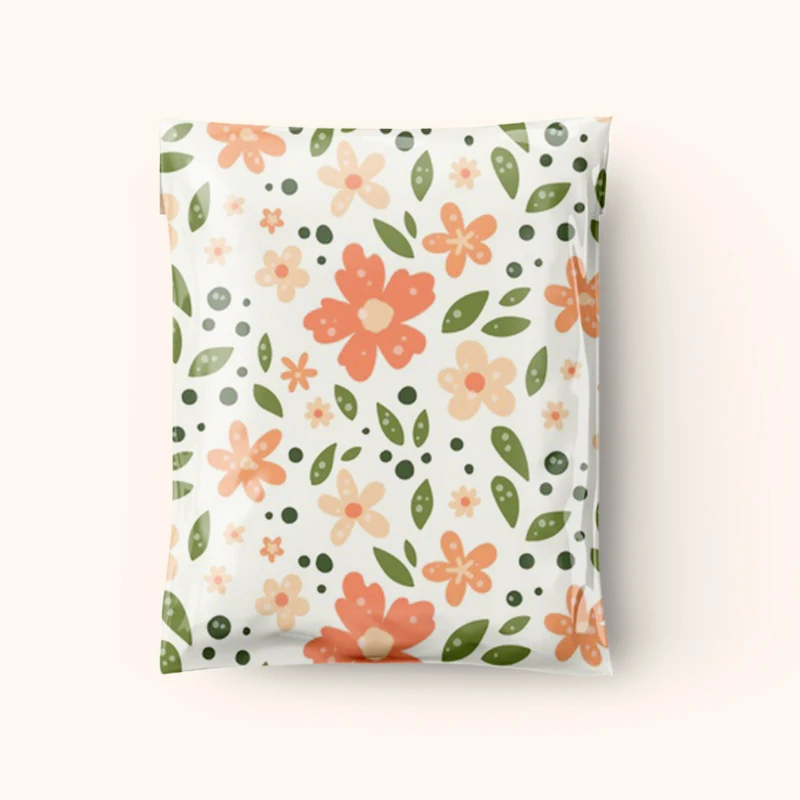 Экологически чистая биоразлагаемая упаковка Розовый индивидуальный полиэтиленовый пакет самозапечатывающиеся полимерные почтовые курьерские пластиковые пакеты