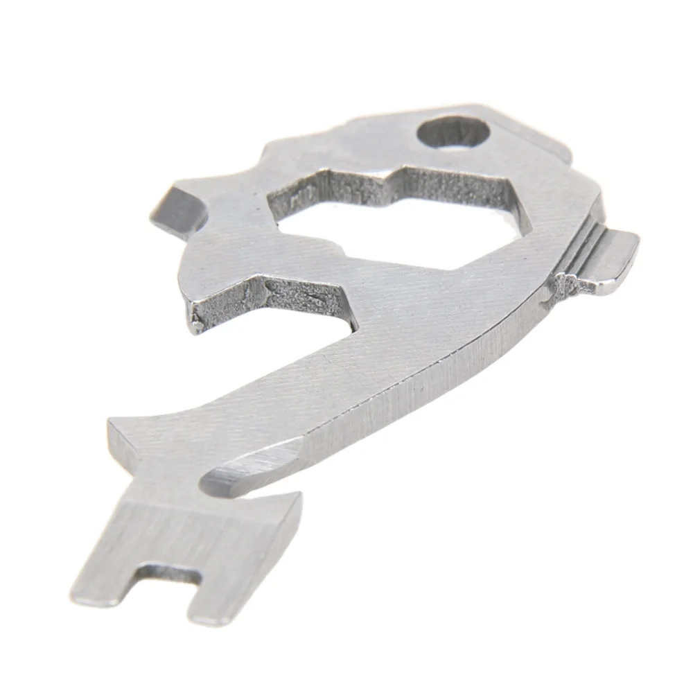 20 In 1 Outdoor Survival Keychain Tool EDC Gear Multi Tools Pocket Camping Wrench Opener Portable Tools Screwdriver Key Hanging