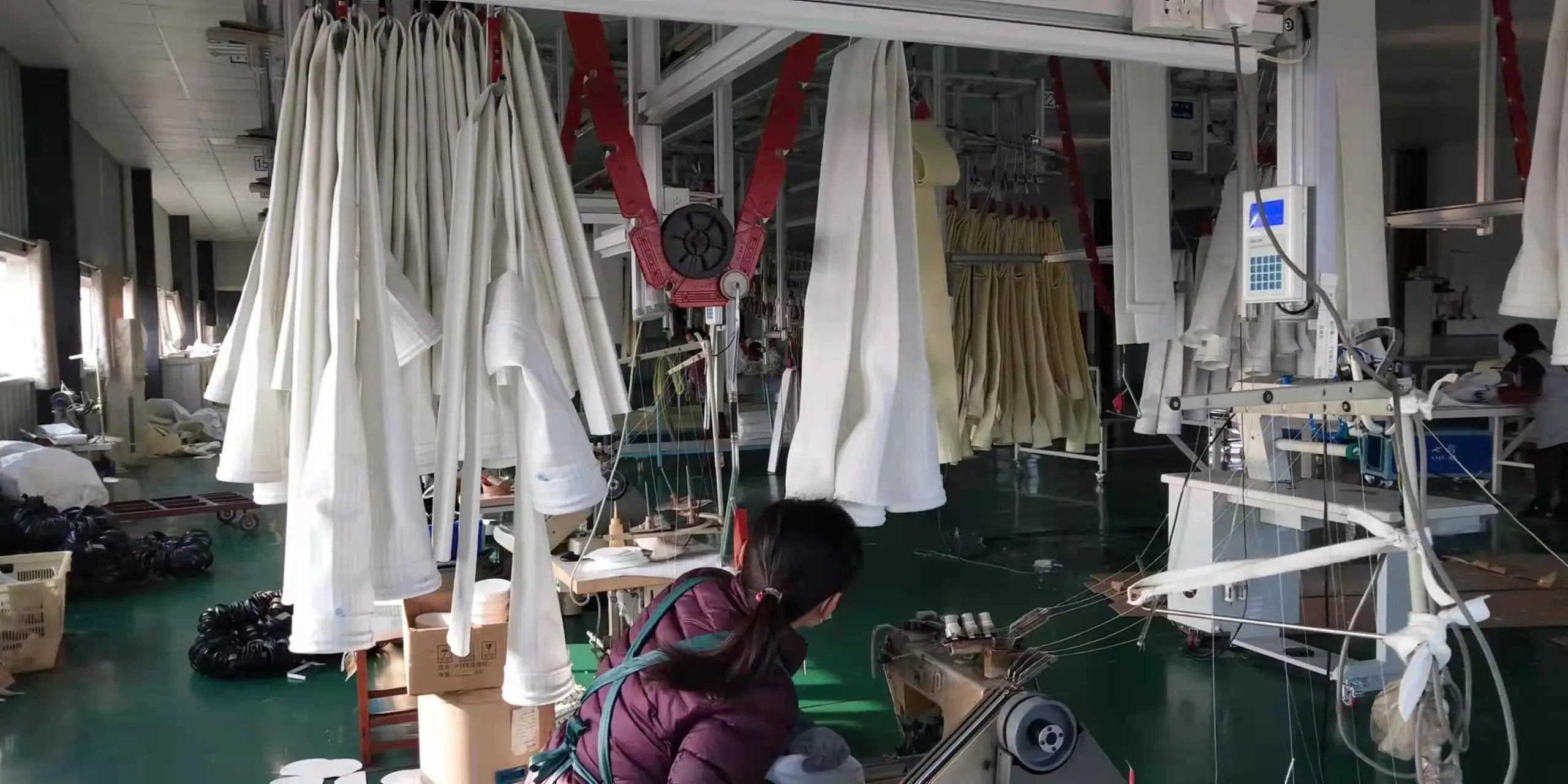 Polyester Needle Felt Cement Dust Collector Filter Bag For Cement Plant House Dust Filter