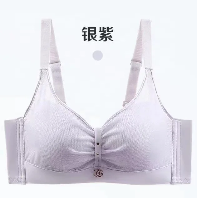 Wholesale Women Seamless Deep V Lace Girl Women  Thin Underwear Lingerie Soft  Push Up  Ice Silk big size bra